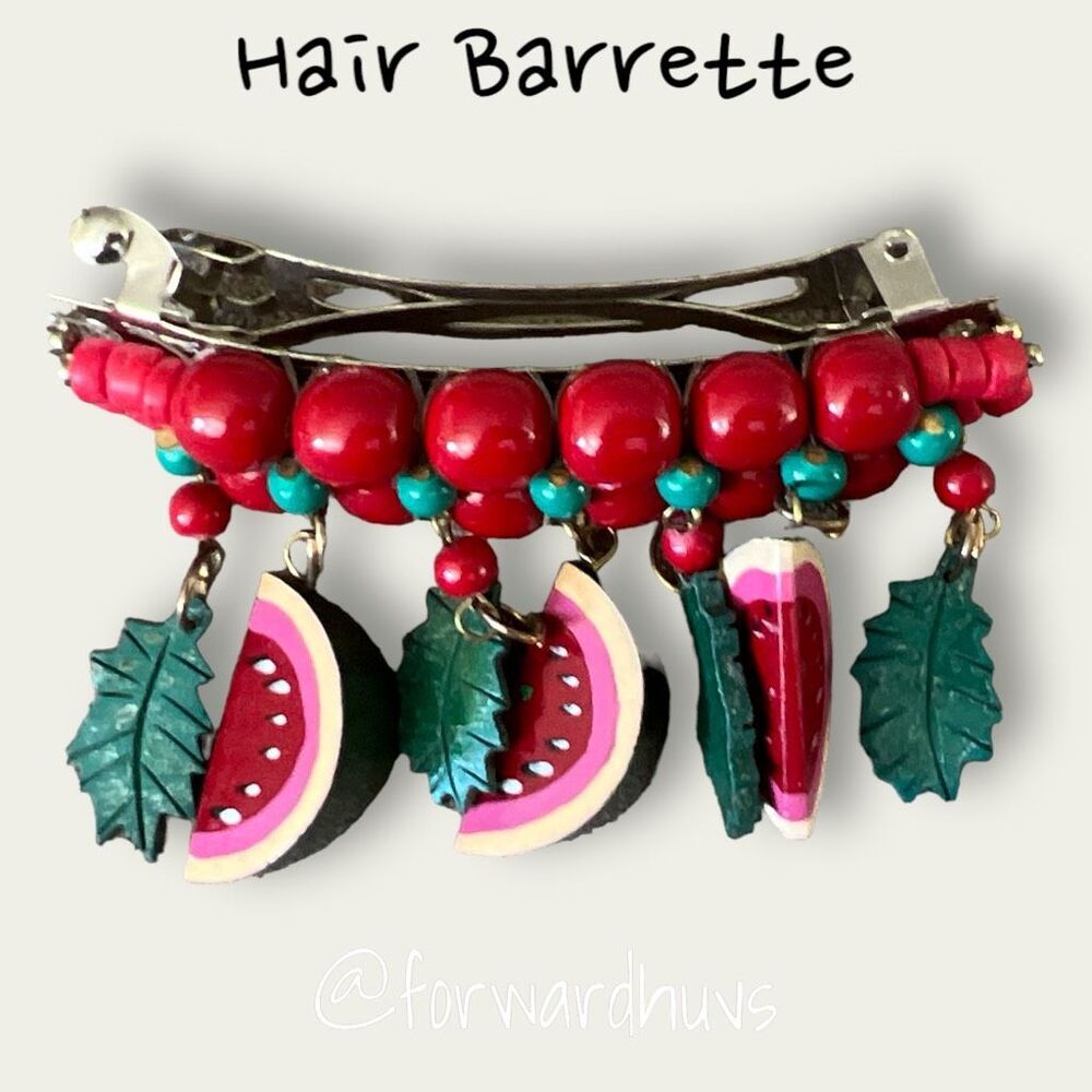 Decorative 3” Watermelon Hair Barrette